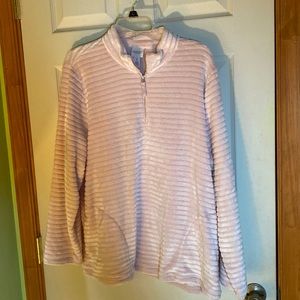 Chico’s size 3 pullover 1/4 zip top